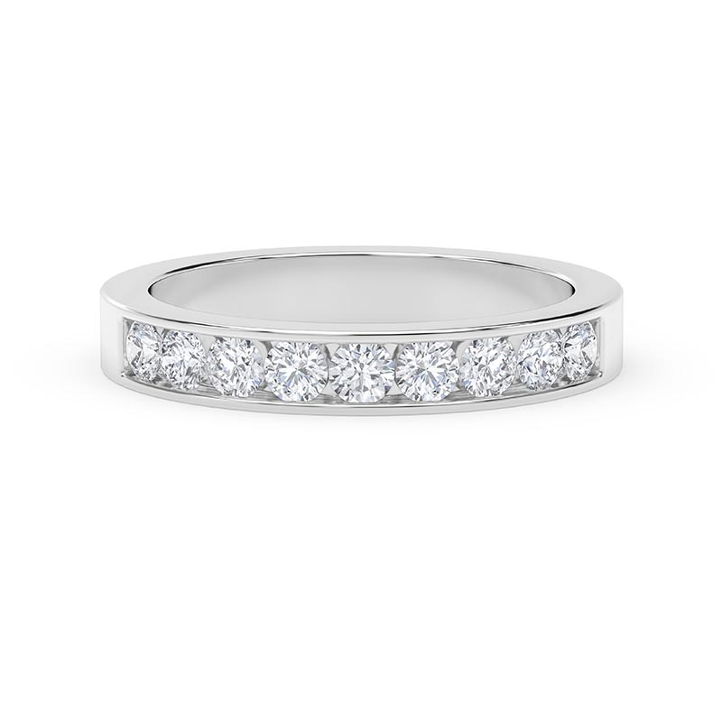 De Beers Forevermark Channel Set Band